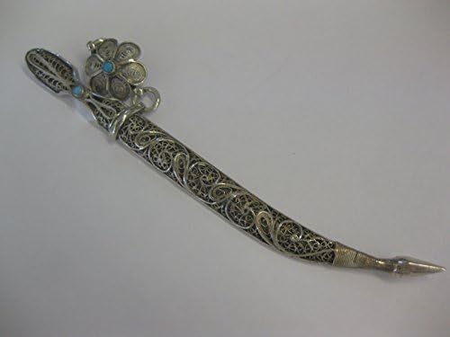 К.г. Turquesa de filigrana de joalheria All Silver Imperial Russian Paper Knife, 19º C