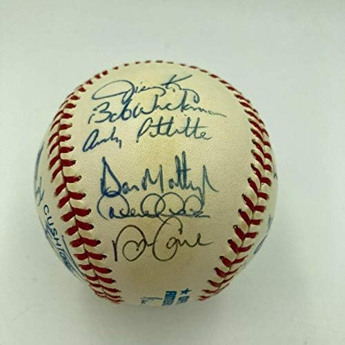 Derek Jeter Mariano Rivera Cour Four Rookie 1995 Yankees assinou Baseball JSA - Bolalls autografados