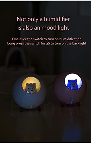 Aliazon Pet Air Oidifier 220ml Planet Cat Ultrassonic Cool Mist Aroma Aroma Air Oil difusor Romântica lâmpada LED LED