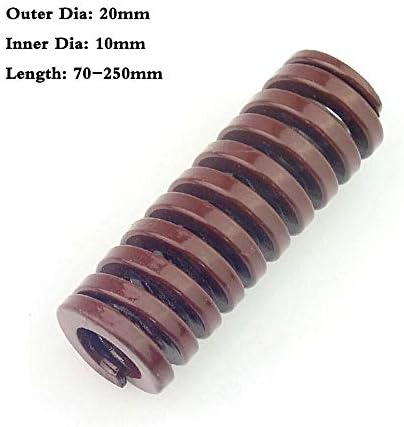Xinhui compressão primavera extensão marrom marrom extra pesado compressão dado de mola diâmetro externo 20 mm diâmetro interno de 10 mm 70-250mm 1pcs