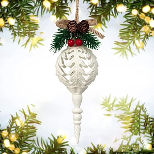 2pcs suprimentos de natal residências de decoração pingente pingente pingente ornamento de lustre branco para carro