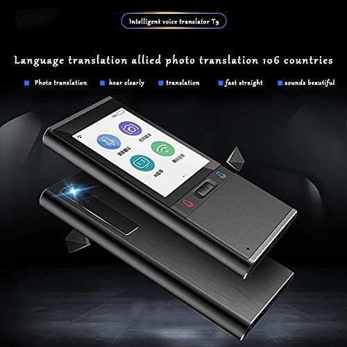 Zhuhw T9 Offline portátil Tradutor de voz Inteligente Máquina de tradução de viagens de negócios instantânea de negócios