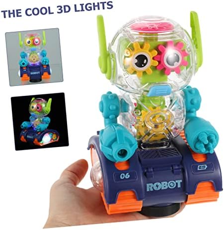 Toyvian Gear Robot Kids Sports Toys Musical Robô de brinquedo Inteligente robô falante brinquedo vintage robô de
