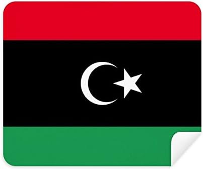 Líbia Flag National Africa Country Limpador de tecidos Limpador de tela 2PCS Tecido de camurça