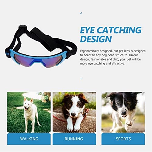 Balacoo 4pcs decorativo com óculos cúpulas de cosplay de olho de pet cães portáteis de pet photo de sopros de vento