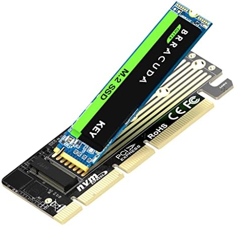 Feifanzhe M.2 PCIE NVME 4.0/3.0 Adaptador para PCI-E X4/X8/X16 Card para M.2 NVME SSD PCIE 3.0 32Gbps, instalação de desktop PC FK4816p
