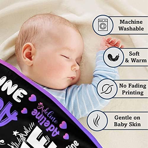 ArtSadd Nome personalizado cobertor para crianças, cobertor personalizado de bebê com nome para menino menina, jogadores super