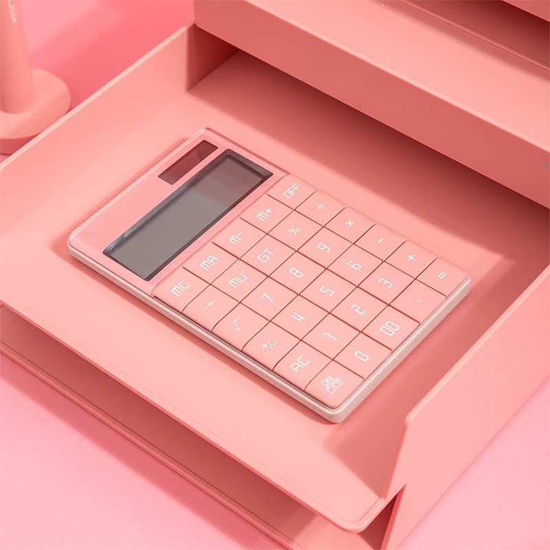 Calculadora de quul calculadora de 12 dígitos de 12 dígitos calculadora de escritórios financeiros calculadora portátil de tela de tela grande (cor: preto, tamanho