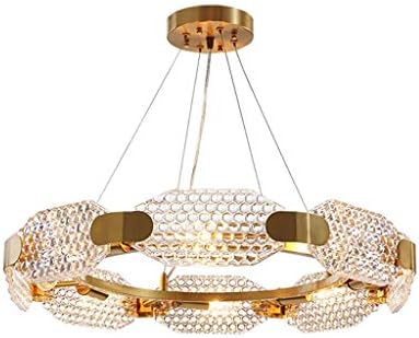 XJJZS Modern Restaurant Glass Candelier, Lâmpada personalizada de teto da sala de estar criativa, lustre de cristal de ferro