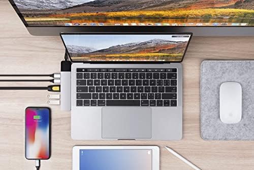 Adaptador de cubo Hyperdrive Mac USB C Hub, Hub MacBook Pro 2020 2019 2018-, tipo C. A