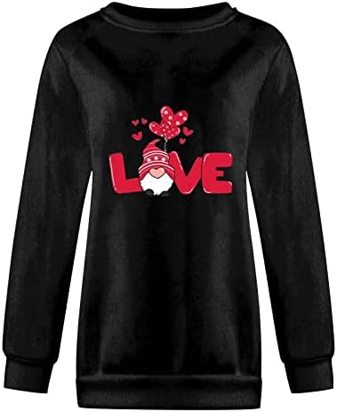 Dia dos Namorados Feminino Love Impresso Sweotshirts