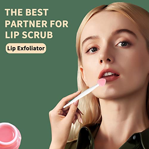 Escova de esfoliação labial, escova de esfoliante de esfolia lábio, escova de lábios de silicone Escovilhante para lavador de lábios Ferramenta LIMADEIRO LIP LIP para lábios escuros Brush de lábios de dupla face 3 PCs