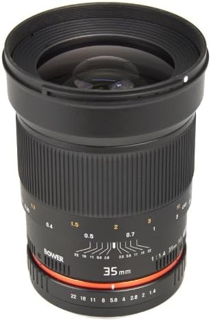 Bower Sly3514n Ultra Fast-ângulo largo de ângulo de grande ângulo f/1.4 lente para Nikon