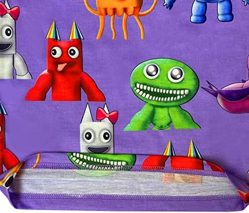 Mothaf Garten de camisa de banban conjunto para meninos meninas horror monstro jumbo jush tee pant crianças 2pcs manga curta presente de desenho animado