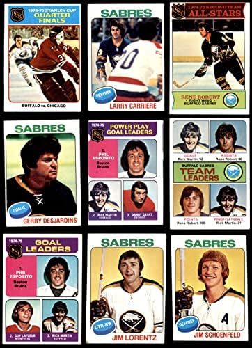 1975-76 Topps Buffalo Sabres perto da equipe definida Buffalo Sabres GD+ Sabres