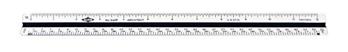 Alvin, escala triangular métrica, régua de desenho multiuso para desenho, planejamento e design, ótimo para estudantes e profissionais
