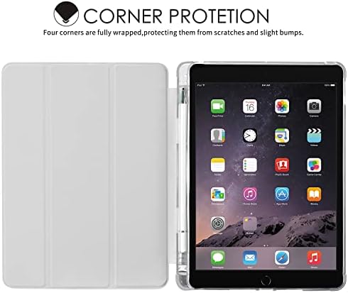 Joyland Pad Case Cowboy West Cowboy Branco Caso para a 7ª/8ª/9ª geração iPad Cool Girl Anti-arranhão à prova de choques com porta-lápis Caso de suporte de trifoldo inteligente para 10.2 iPad 2019/2020/2021