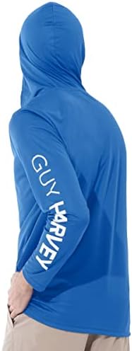 Guy Harvey Men's Long Sleeve Performance Sun Protection Hoodie UPF 50+