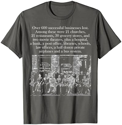 Camiseta Afro-Americana de História Negra de Greenwood Tulsa