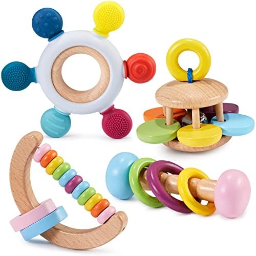 4 pcs montessori brinquedos para bebês brinquedos de madeira para bebês com mais de 18 meses de madeira brinquedos de
