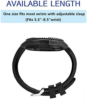 Gincoband Bandas de 22 mm compatíveis com Galaxy Watch 3 45mm/Galaxy Watch 46mm/Gear S3 Frontier/Gear S3 Classic Men Women