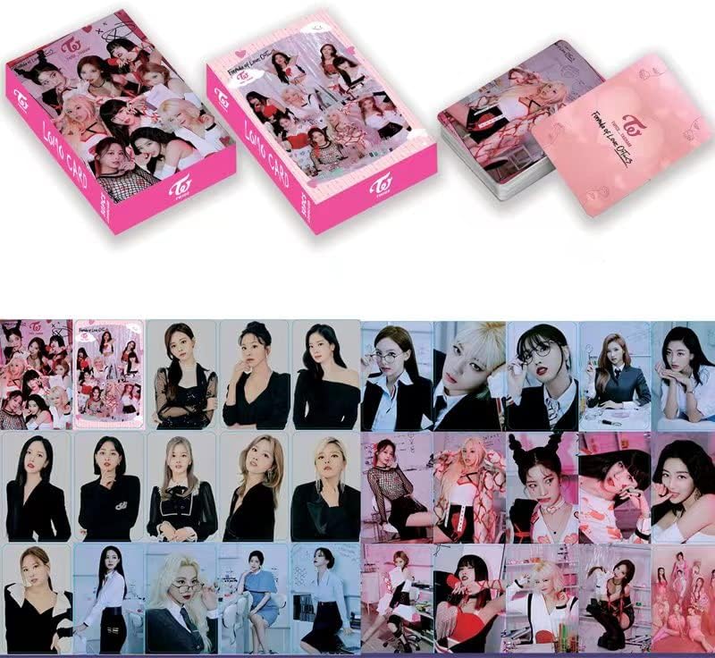 HOMRAA 5 PACK/150 PCS duas vezes cartão Lomo KPOP PhotoCards Greeting Card com caixa de cartões postais