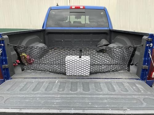 Caminhão de envelope de envelope de envelope rede de carga para Dodge Ram 1500 com spray na cama SLT ST SPORT TRX 2011-2018 - Organizador premium e armazenamento - Organizador de transportador de veículos para Dodge Ram 1500