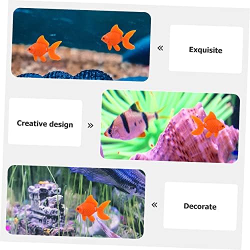 Bestonzon 20pcs Artificial Goldfish Aquarium Acessórios Plástico