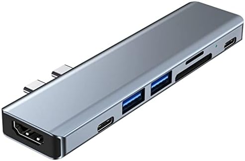 Yfqhdd para porta de doca do tipo C para -Adaptador USB 3.0 compatível com doca de carregador de leitor SD para divisor de ar para divisor