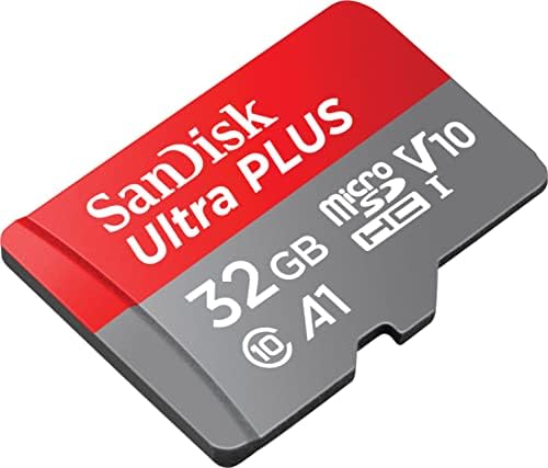 Sandisk - Ultra Plus 32GB MicrosDXC UHS -I Memory Card - 130MB/S, C10, U1, Full HD, A1, Micro SD Card