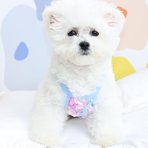 Vefsu Pet Pet Petal Sling camisa de eslinga respirável Camisa de algodão com algodão confortável Camisa de cachorro respirável roupas de estimação para cachorros médios