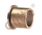 Genuine Oilite® Sinterned Bronze Bronze Moldura Flangeed Rolamentos de 8 mm. ID x 11 mm. Od x 12 mm. Comprimento x 14 mm.