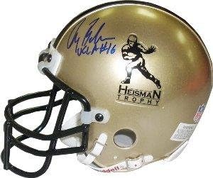 Gary Beban assinado Heisman Authentic Gold Mini Capace