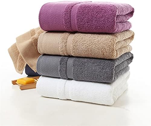 Toalha Poklw algodão grande toalha de banho grossa cor sólida banheiro rosto toalhas de banho geométricas Hotel doméstico