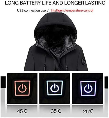 Akt Winter Men's aquecido jaqueta ao ar livre smart casaco quente isolamento térmico homem espesso jaqueta
