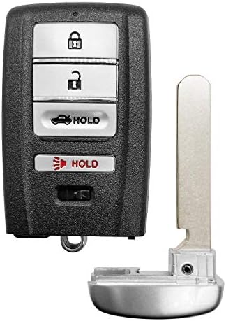 Extra-Partsss Smart Car Key FOB Substituição para Acura ILX RLX TLX Fits 2017 Proximidade 4 botões Remoto KR5V1X