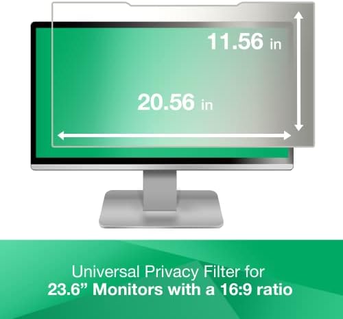 Filtro anti-Glare 3M para monitor widescreen de 23,6 , limpo