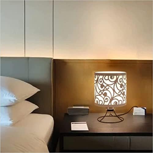 Lâmpada de mesa de cabeceira, lâmpada minimalista de cabeceira, lâmpada de mesa de cabeceira de metal para quarto, lâmpada de mesa