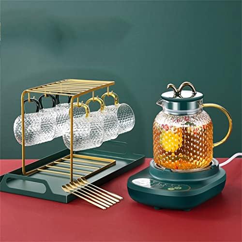 Houkai resistente ao calor Flor de vidro Bule de chá elétrico Aquecimento elétrico PERBAL Conjunto de chá de fruta Bule de chá da tarde para chá