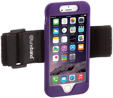 Tuneband para iPhone 7, braçadeira esportiva premium com duas tiras e dois protetores de tela, azul