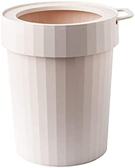 Lixo de lixo wxxgy lata de lixo portátil, sala de estar, simples com pressão, sem capa, cesta de lixo de cozinha, cesta de