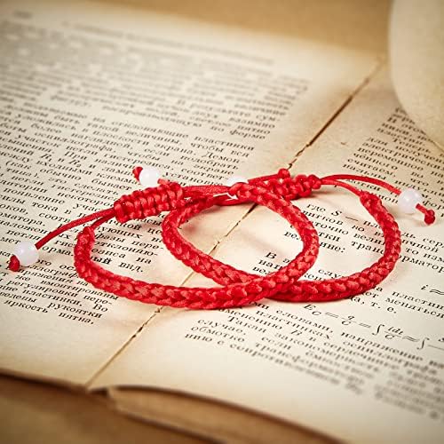 Desemtion Couples Gifts for Boyfriend and Nighting Red String of Fate Relacionamentos de longa distância Bracelets Presentes