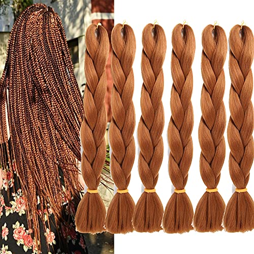 6packs ombre rotação extensões de cabelo jumbo pente de cabelo extensões de cabelo 24 polegadas cabelos sintéticos para tranças
