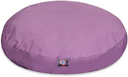 Majestic Pet Solid Lilac Grande leito de estimação redondo
