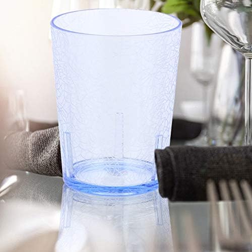 Hemoton Plástico Vinho Copo 2pcs Plástico Copo de água empilhável Projeto de grã