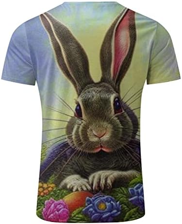 Camisas de Páscoa para homens, Bunny Rabbit Camiseta de coelho Função Função Camisetas Impressas