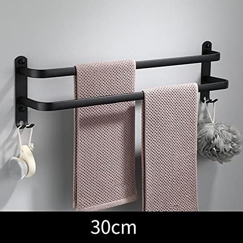 -S prateleiras, toalhas de toalha para o banheiro, suporte de toalha de mão montado na parede do banheiro, barra de toalha de