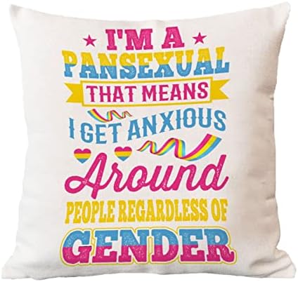 Eu sou uma capa de travesseiro de arremesso pansexual