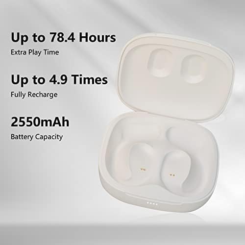 Caixa de carregamento de cabos de viagem de ouvido em ouvido OLADANCE- 78,4 horas de reprodução com 2550mAh de 2550mAh