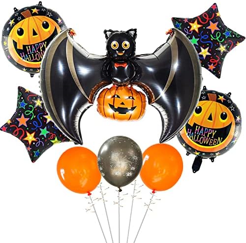 Conjunto de decorações de balões felizes de Halloween, Balão de Balão de Morcega de Roda de 40 '' '' '' ''
